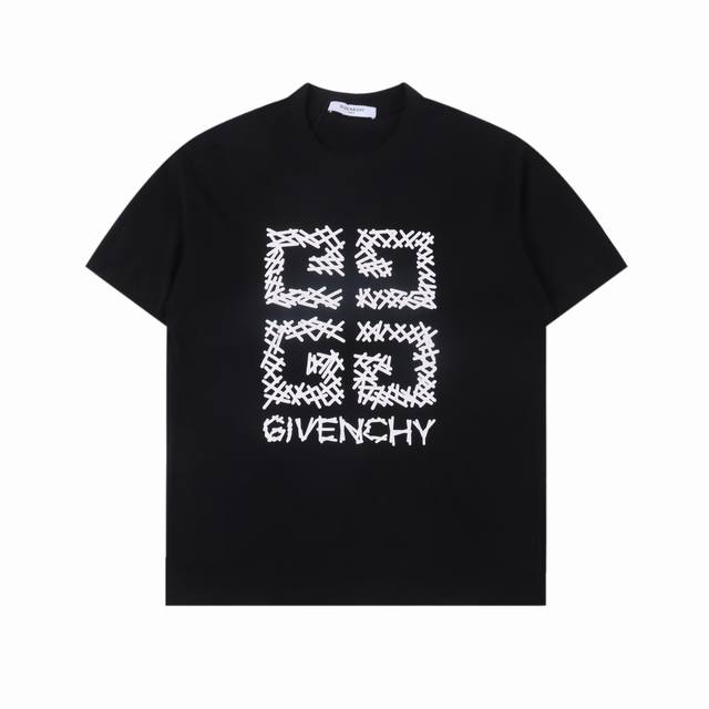 Givenchy 纪梵希 24Ss 创意4G印花logo短袖 Givenchy专柜同步t 面料采用32支双纱260高克重纯棉面料，纹理清晰，回弹性好，抗皱性强，