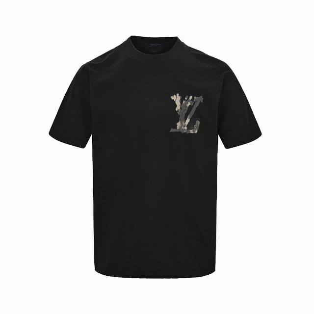 Louis Vuitton Lv路易威登24Ss 十字绣花字母刺绣短袖短袖t恤 面料采用280G双纱棉面料，1-1工艺制作，感柔软光滑，细节超精致完美哦！搭配情