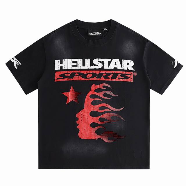 Hellstar 24Ss 火焰外星人水洗短袖t恤 定制面料270克双纱标准的美潮做工原版定制 新晋火爆美潮hellstar 标准的美潮做工原版定制 面料、版型 - 点击图像关闭
