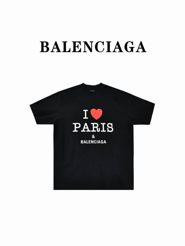 Balenciaga 巴黎世家 Blcg 24Ss 情人节限定爱心印花短袖t恤 Size:1-4 - 点击图像关闭