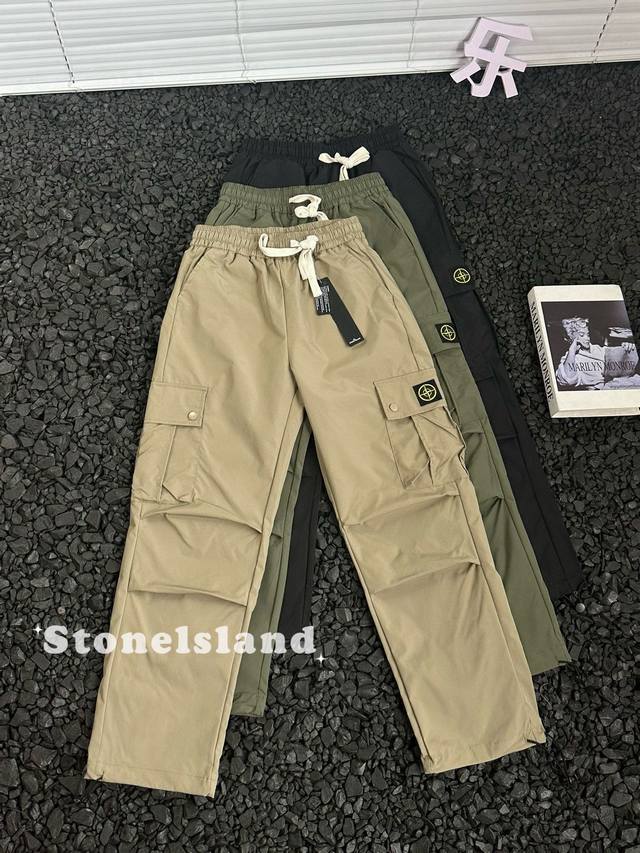 石头岛 Stonelsland 24Ss春夏大口袋机能休闲户外工装长裤 - 机能性的户外风设计，日本代购原版订制出货！这款的做工复杂程度是我目前做过的所有工装裤