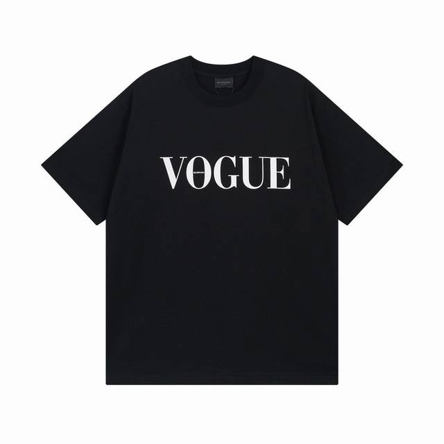 Balenciaga 巴黎世家 2024 Ss Vogue联名系列 前后logo直喷印花短袖t恤 本市场no.1的质量 真正天花板品质 全部原版开发注意细节图 - 点击图像关闭