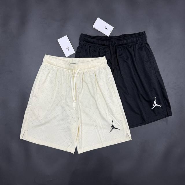 1:1复刻版jordan Dri-Fit Sport Mesh Shorts纯色抽绳系带中腰合身休闲短裤男款椰奶色[全球购 S~3Xl - 点击图像关闭