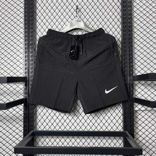 高端品质nike Dri-Fit 纯色速干透气梭织训练运动短裤男款 黑色 M-3Xl