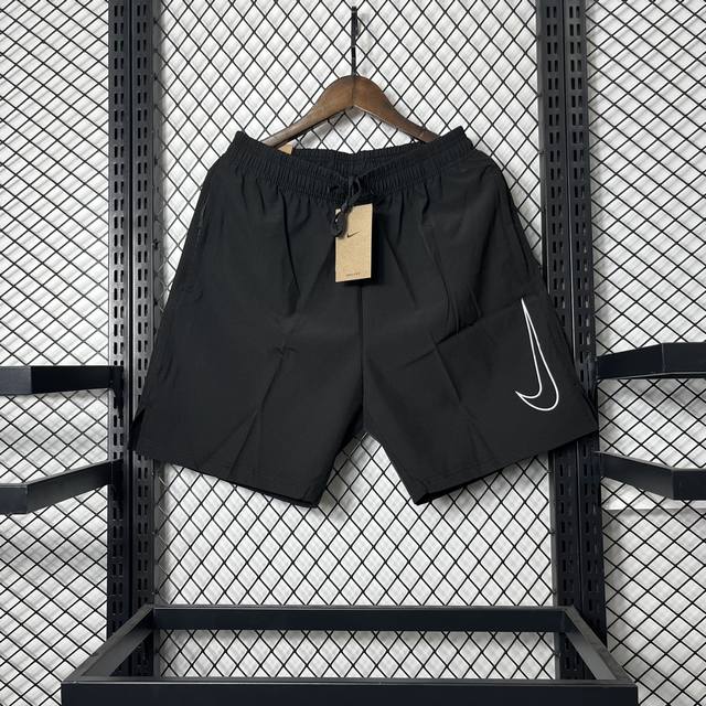 高端品质nike Dri-Fit 纯色速干透气梭织训练运动短裤男款 黑色 M-3Xl - 点击图像关闭