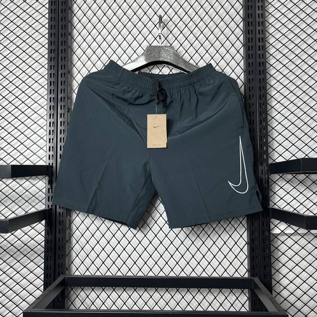 高端品质nike Dri-Fit 纯色速干透气梭织训练运动短裤男款 墨绿色 M-3Xl