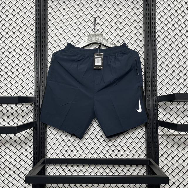 高端品质nike Dri-Fit 纯色速干透气梭织训练运动短裤男款 藏蓝 M-3Xl