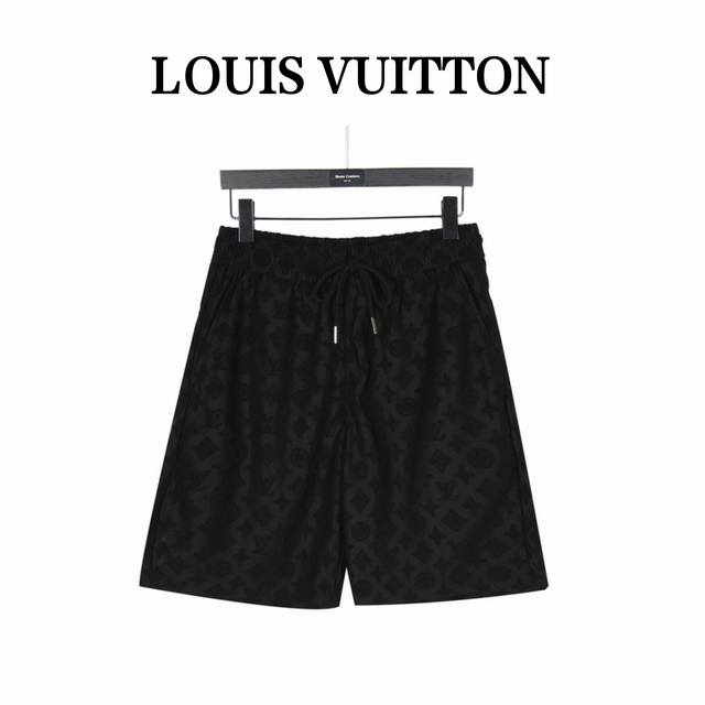 Louis Vuitton 路易威登 24Ss 满印老花提花凹凸套装短裤 原版开模。定制360G毛巾面料，定制的人造丝。61%粘胶纤维，32%锦纶，7%棉纶。