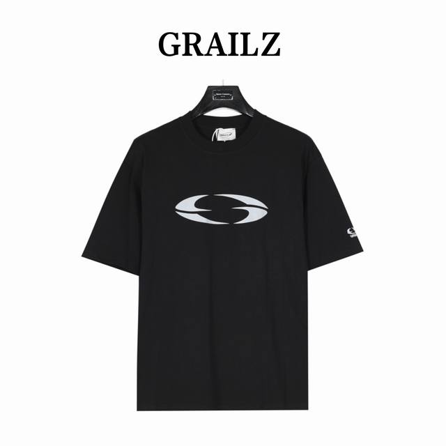Grailz Project G R印花logo短袖t恤 高密270克双纱纯棉 纯棉柔软面料， Os版型 三标齐全 男女同款 Size:1-3